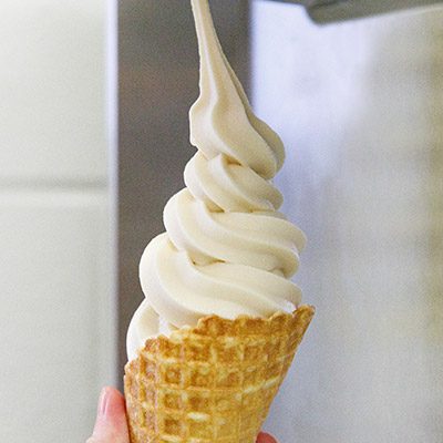 vanilla soft serve ice cream