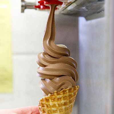 chocolate soft serve ice cream