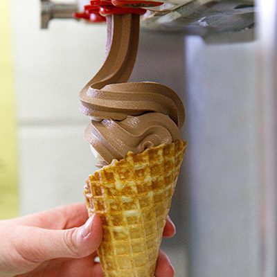 chocolate soft serve ice cream