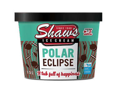 shaw's polar eclipse ice cream tub
